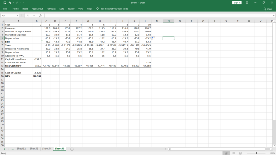 Book1 - Excel Sign in - o X File Home Insert Page Layout Formulas Data Review View Help Tell me what you want to do & Share N